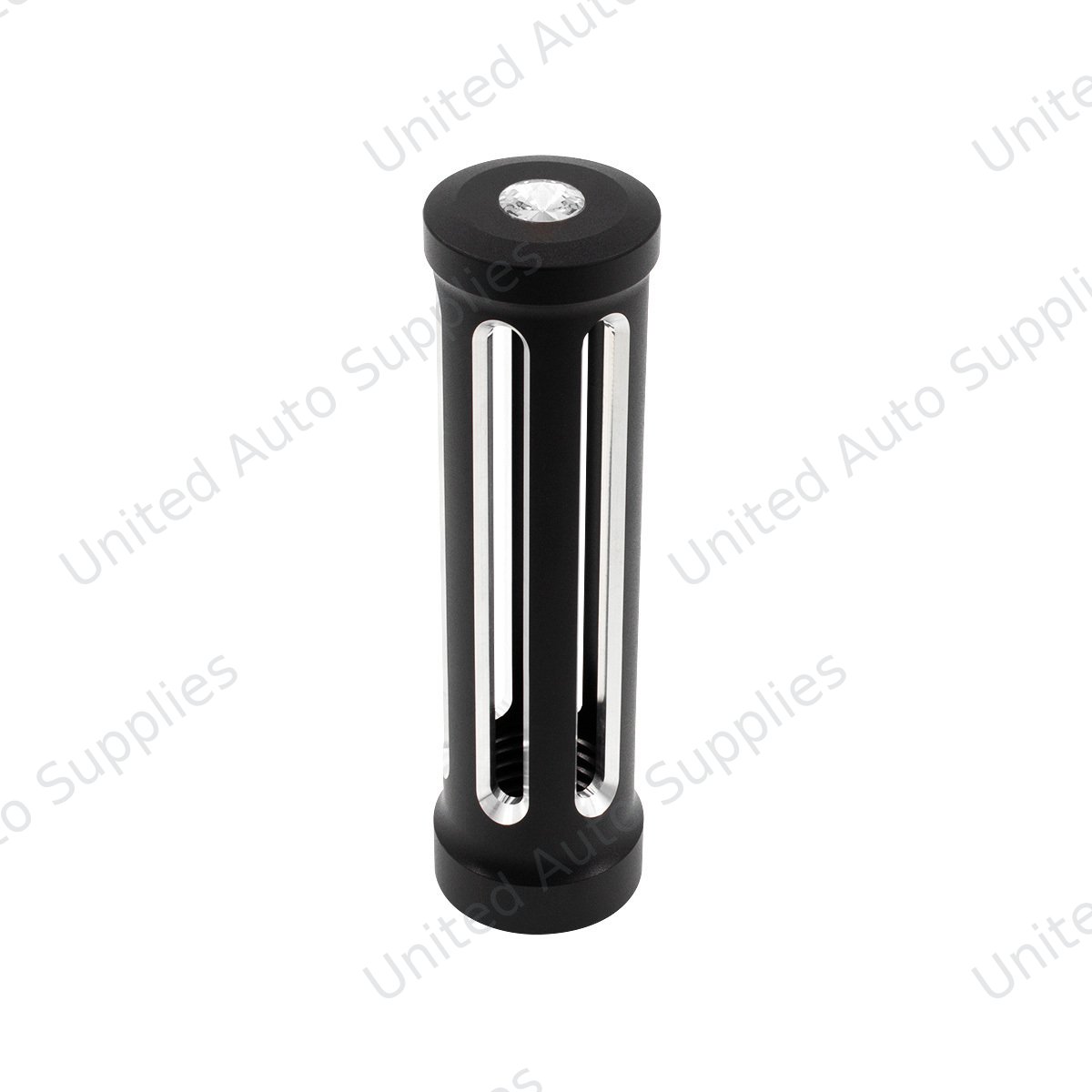M30X3.5 Thread-On Sonoma Gearshift Knob-Clear Crystal/Matte Black