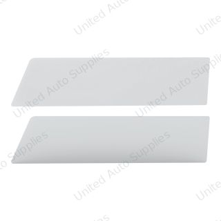 430 Stainless Steel 8" Chop Top Window Trim For 2006-2016 International Prostar With Sealed Vent Window (Pair)