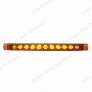 11 LED 17" Turn Signal Light Bar - Amber LED/Amber Lens