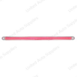 GloLight 24 LED Dual Function 12" Stop/Turn/Tail Light Bar - Red LED/Clear Lens (Bulk)