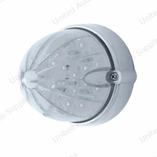 19 LED Watermelon Flush Mount Kit - Amber LED/Clear Lens