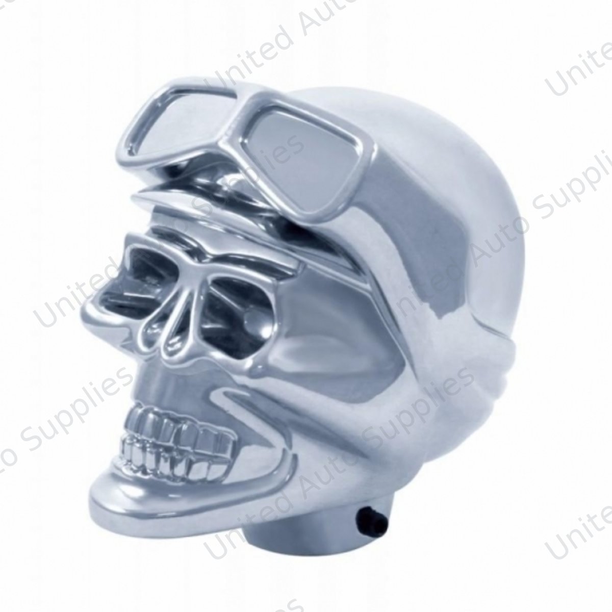 Skull Biker Gearshift Knob Only - Chrome (Bulk)