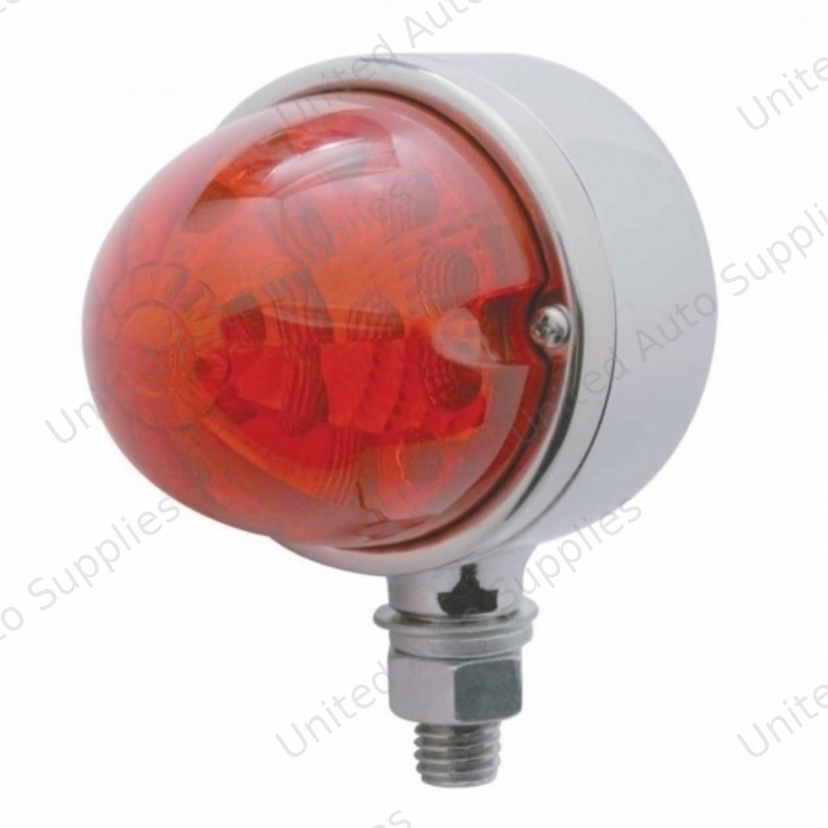 17 LED Reflector Single Face Light - Red LED/Red Lens