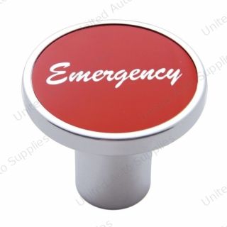 "Emergency" Air Valve Knob - Red Aluminum Sticker