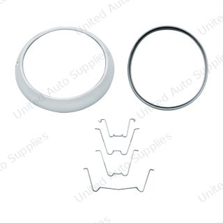 Headlight Rim Kit With Gaskets And Clips For 1947-54 Chevy Truck