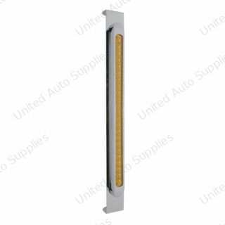 Mirror Bracket With 23 LED 17-1/4" Light Bar & Bezel - Amber LED/Amber Lens