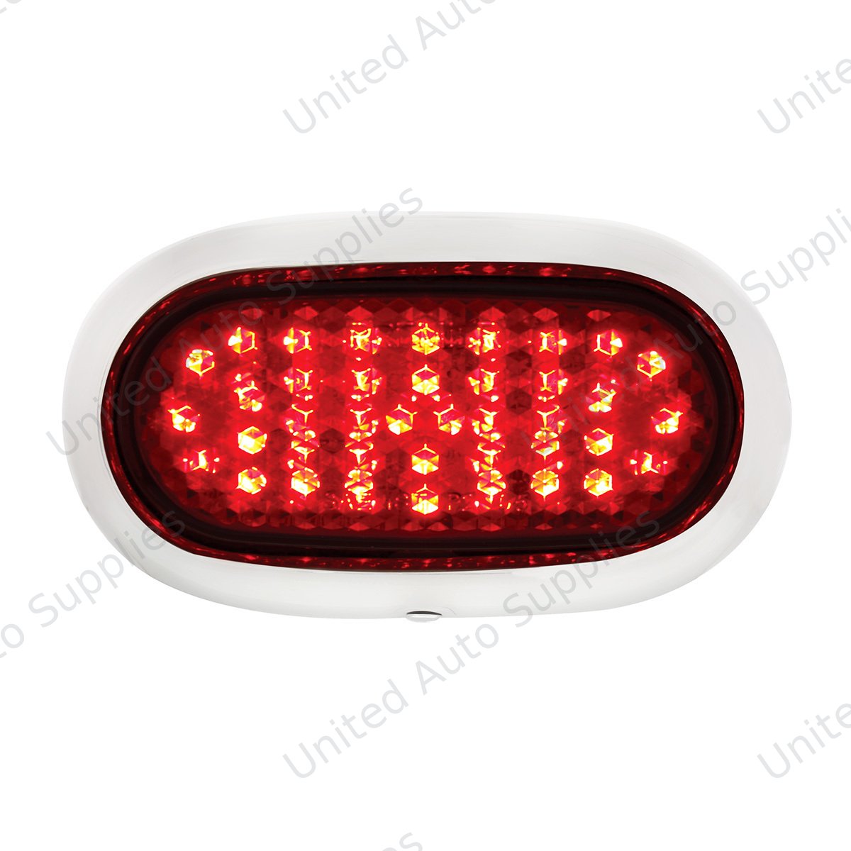 LED Tail Light With Stainless Steel Bezel For 1942-48 Ford Car