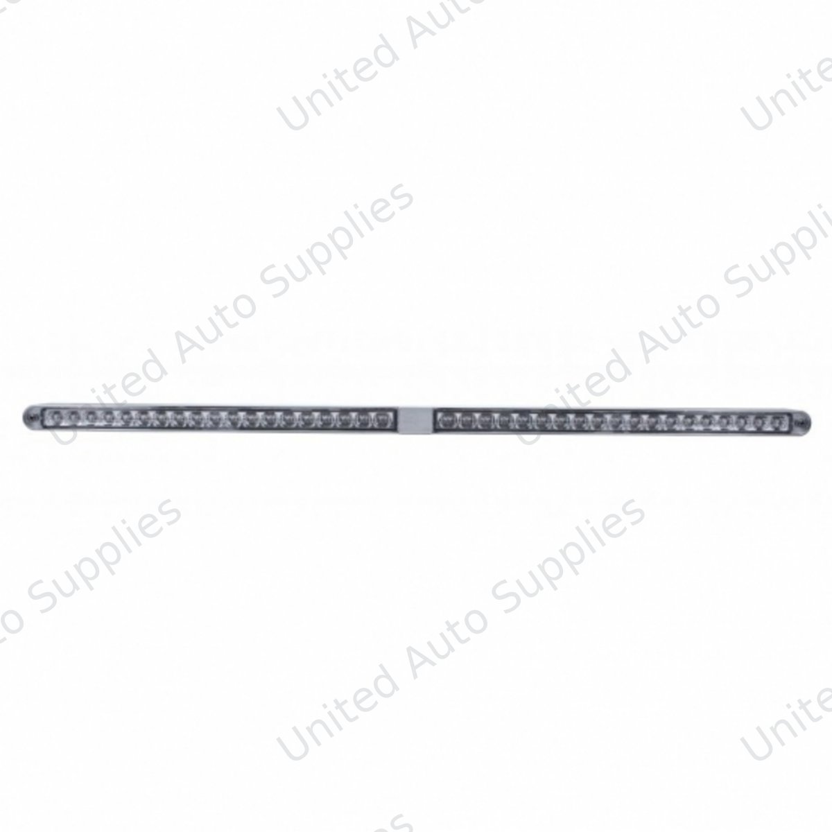 Dual 14 LED 12" Reflector Light Bars With Bezel - Amber LED/Clear Lens