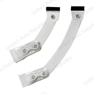 Polished Stainless Steel Windshield Visor Support Kit For Classic Fulton Visors
