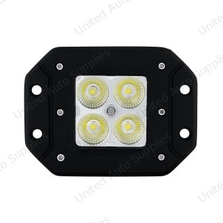 4 High Power LED Flange Mount Work Light - Flood Light