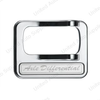 Chrome Plastic Rocker Switch Cover With Stainless Plaque For Peterbilt - Axle Differential
