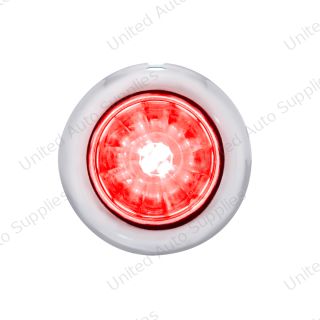 4 LED Dual Function 3/4" Mini Watermelon Light (Clearance/Marker) - Red LED/Clear Lens