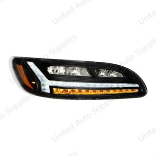 Blackout 6 LED Headlight For Peterbilt 386 (2006-2016) & 387 (2000-2011)- Passenger