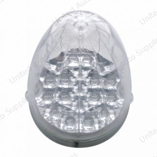 19 LED Reflector Grakon 1000 Style Cab Light - Amber LED/Clear Lens