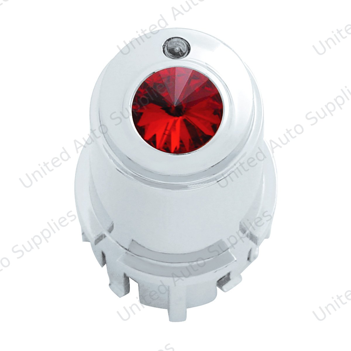 Center A/C Control Knob For 2006+ Kenworth - Red Crystal