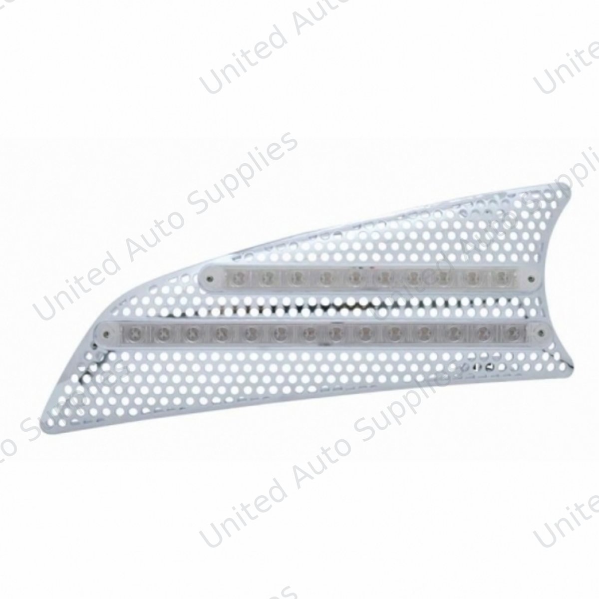 2007+ Kenworth T660 LED Air Intake (Driver) - Red LED/Clear Lens