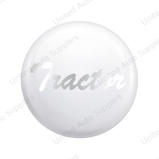 "Tractor" Glossy Air Valve Knob Candy Color Sticker-Pearl White