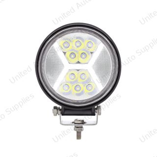 4.5" 24 High Power LED Work Light With "X" White Light Guide