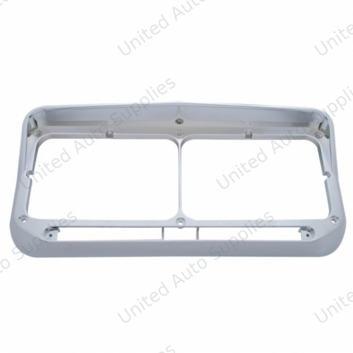 Rectangular Dual Headlight Bezel With Visor - LED Cutout