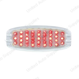 39 LED 1941-1948 Chevrolet Car Style Tail Light With Flush Mount Bezel, Clear Lens