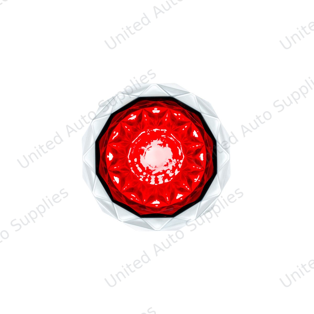 2 LED Dual Function Mini Crystal Watermelon Light (Clearance/Marker)-Red LED/Red Lens