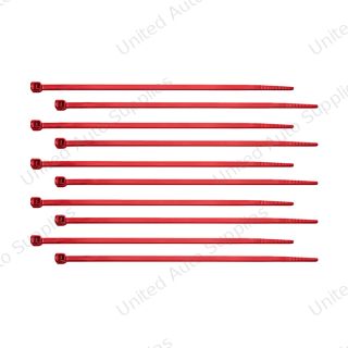 6" Nylon Cable Zip Ties - Red (10-Pack)