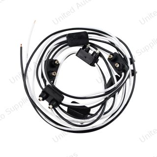 8 Count 2-Prong Male Bullet Plugs 16G Wire Harness - 7" Lead Between Plugs (Bulk)