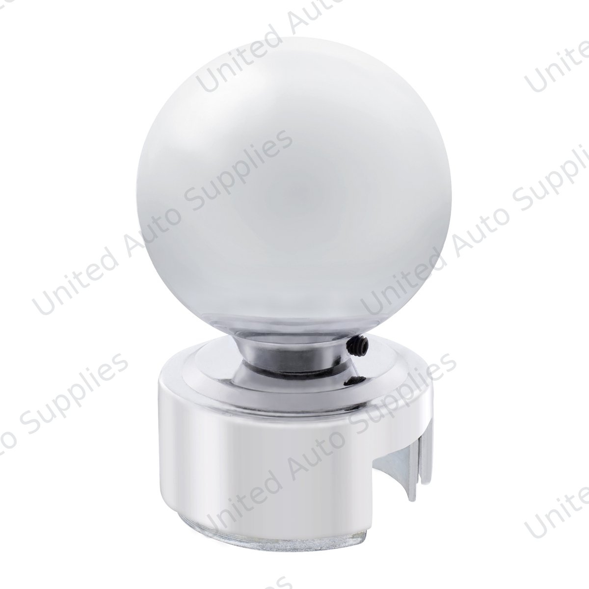 Ball Gearshift Knob With 13/15/18 Speed Adapter - Chrome