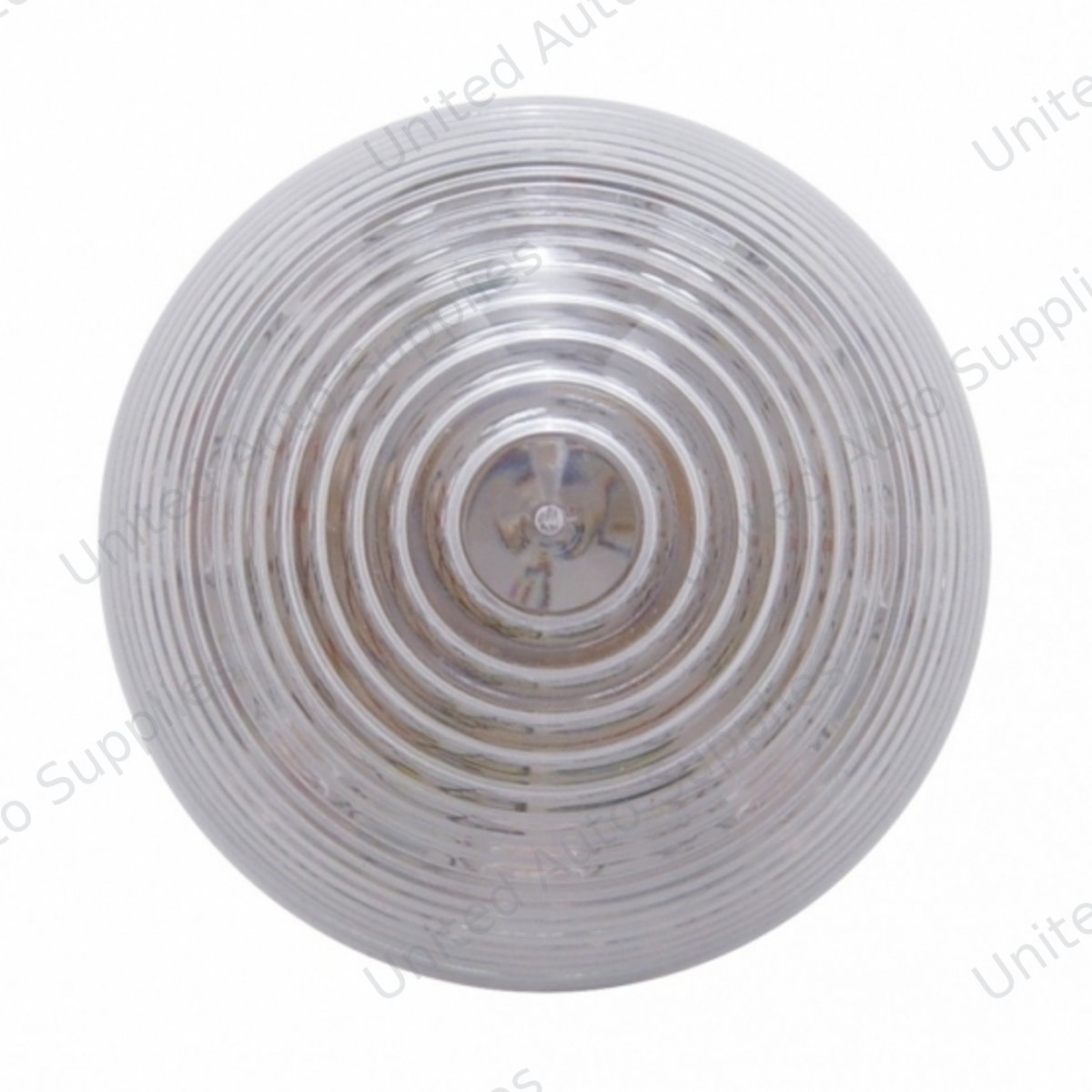 9 LED 2" Round Beehive Light (Clearance/Marker) - Red LED/Clear Lens