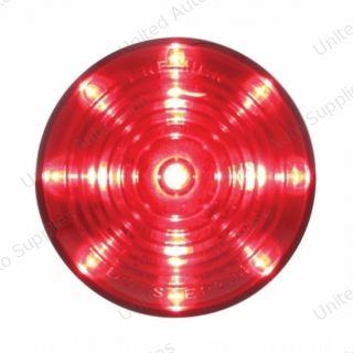 13 LED 2.5" Round Roadster Light (Clearance/Marker) - Red LED/Red Lens