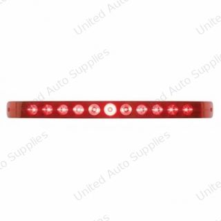 11 LED 17" Light Bar Only (Stop, Turn & Tail) - Red LED/Red Lens (Bulk)
