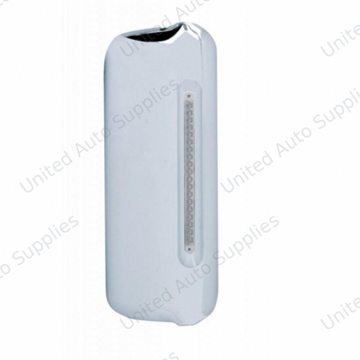 Mirror Cover With 19 LED 12" Reflector Light Bar For 2005+ Freightliner (Passenger) - Amber LED/Clear Lens