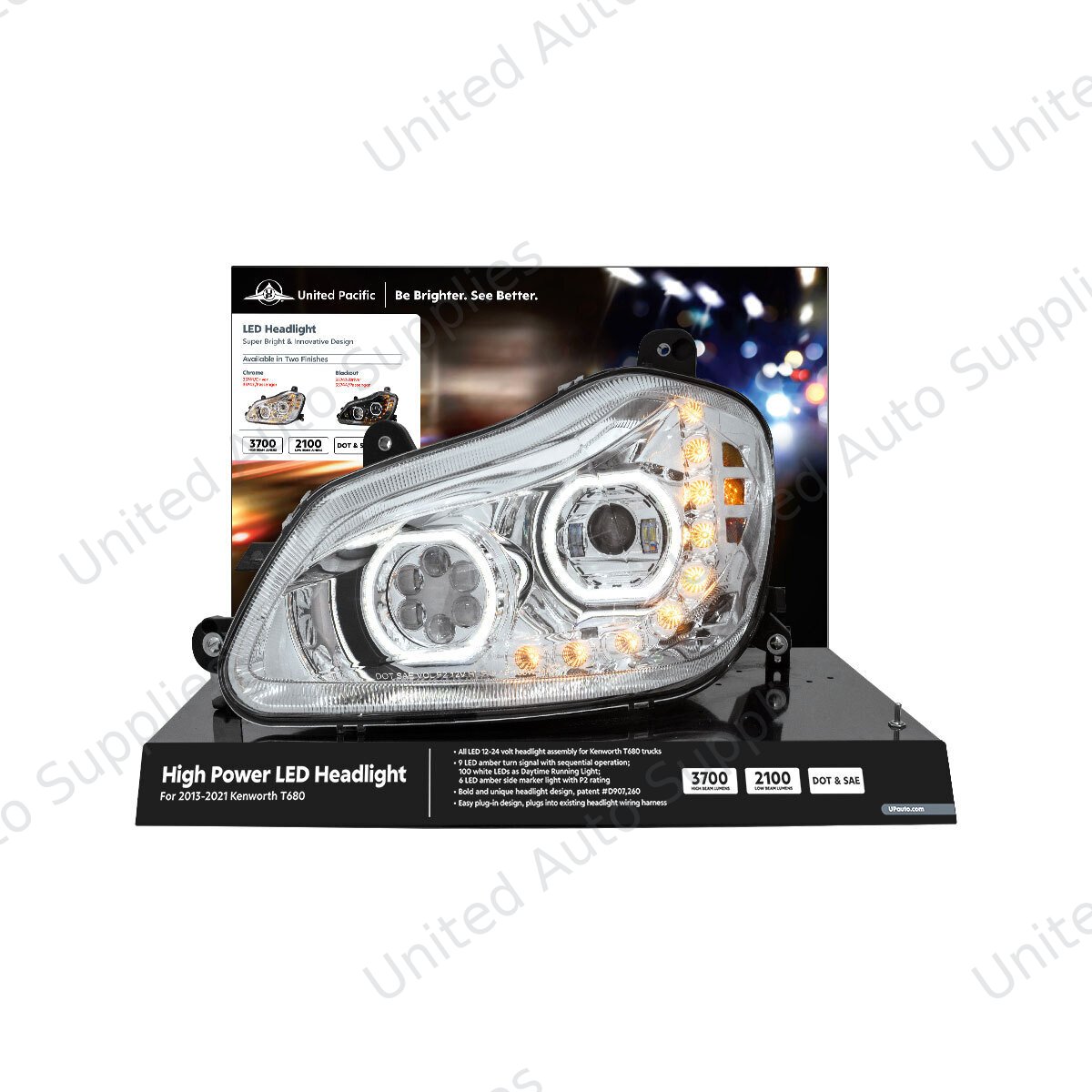 United Pacific Kenworth T680 Modular Headlight Display-35741