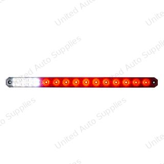 17" 27 LED Low Profile Light Bar (Stop, Turn & Tail) With Back-Up Light - Red & White LED/ Clear Lens