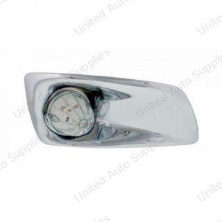 Fog Light Cover With 19 LED Watermelon Light For 2007-17 KW T660 (Passenger) - Amber LED/ Clear Lens