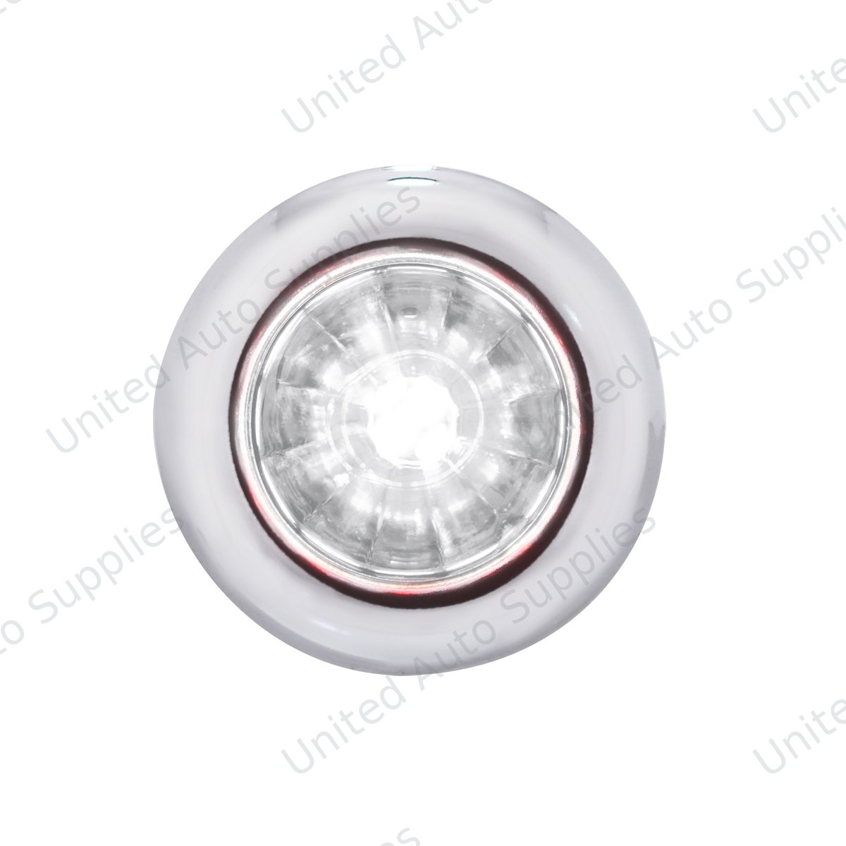 4 LED Dual Function 3/4" Mini Watermelon Light (Clearance/Marker) - White LED/Clear Lens