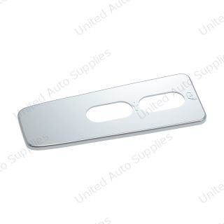 Chrome Window Switch Cover For 2008-2017 Freightliner Cascadia - Passenger - 2 Openings