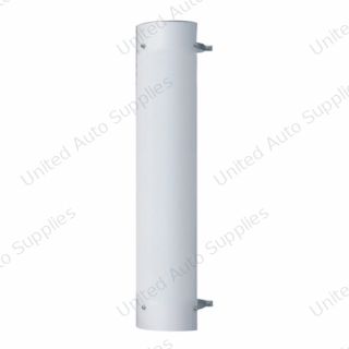 48" Tall 180 Degree Stainless Exhaust Muffler Shield For 7" Diameter Exhaust - Plain