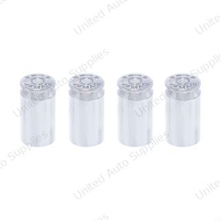 Chrome Bullet Casing Valve Caps (4-Pack)