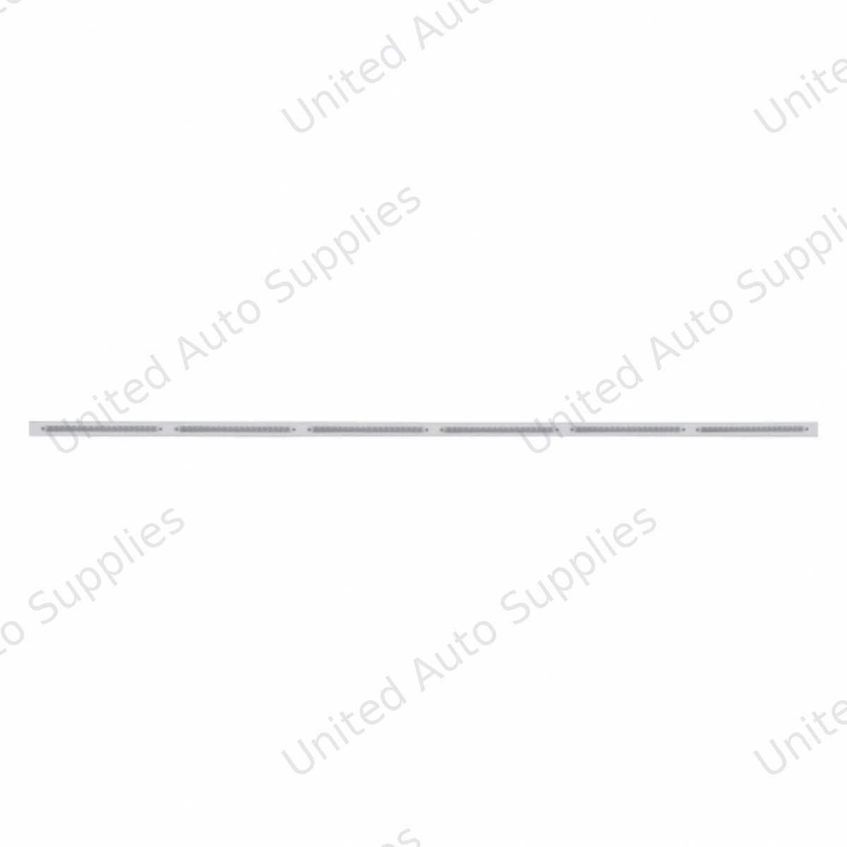 79-1/2" Stainless Bumper Light Bracket With 6X 19 LED 12" Light Bars - Amber LED/Clear Lens