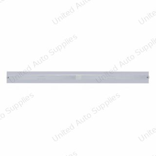 Chrome Top Mud Flap Plate With Two 14 LED 24" Light Bars - Red LED/Chrome Lens (Each)