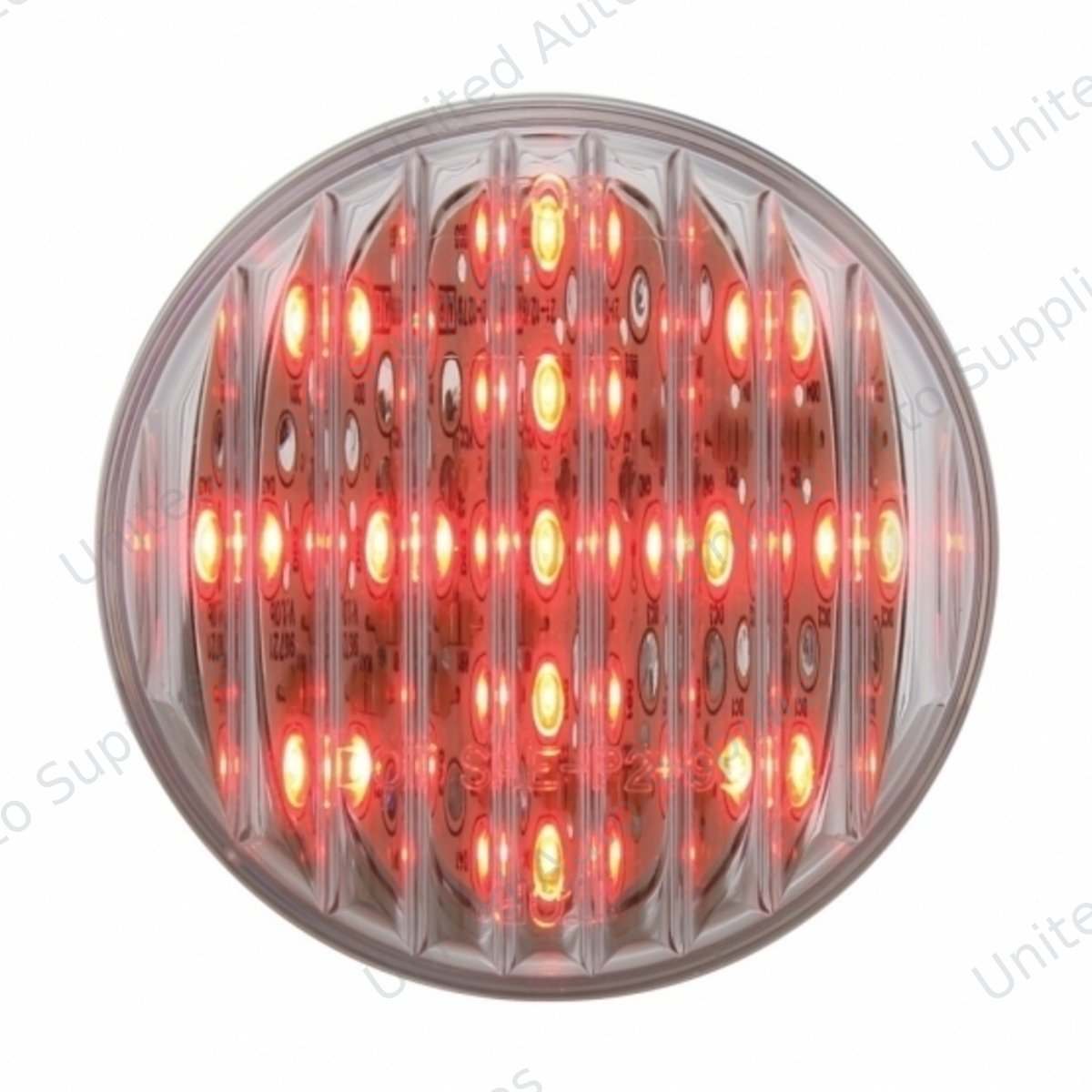 13 LED 2.5" Round Light (Clearance/Marker) - Red LED/Clear Lens