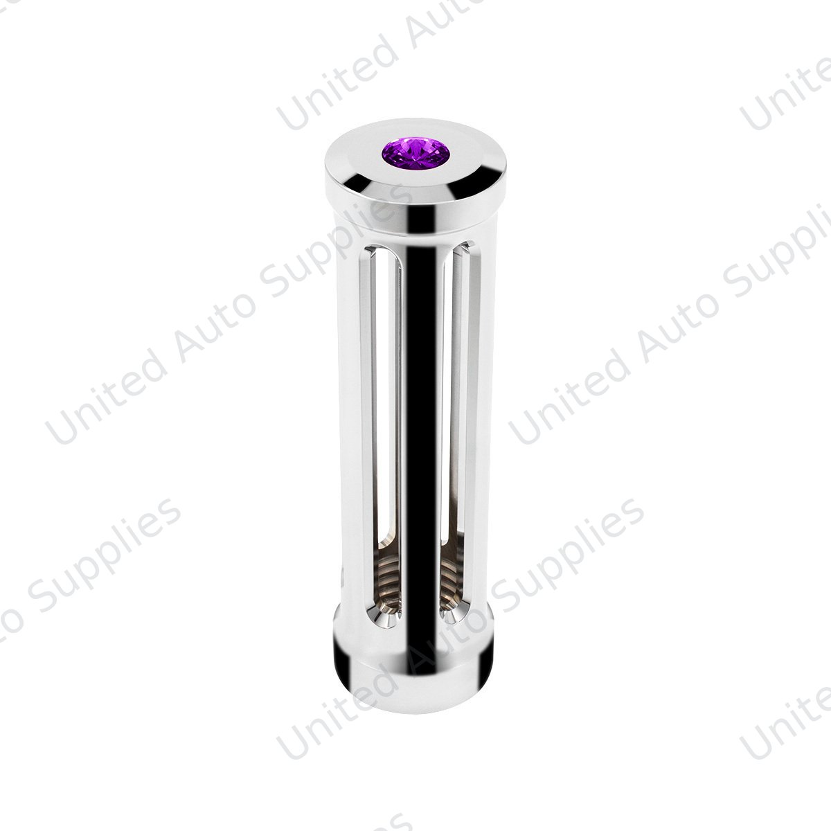 M30X3.5 Thread-On Sonoma Gearshift Knob-Purple Crystal/Chrome