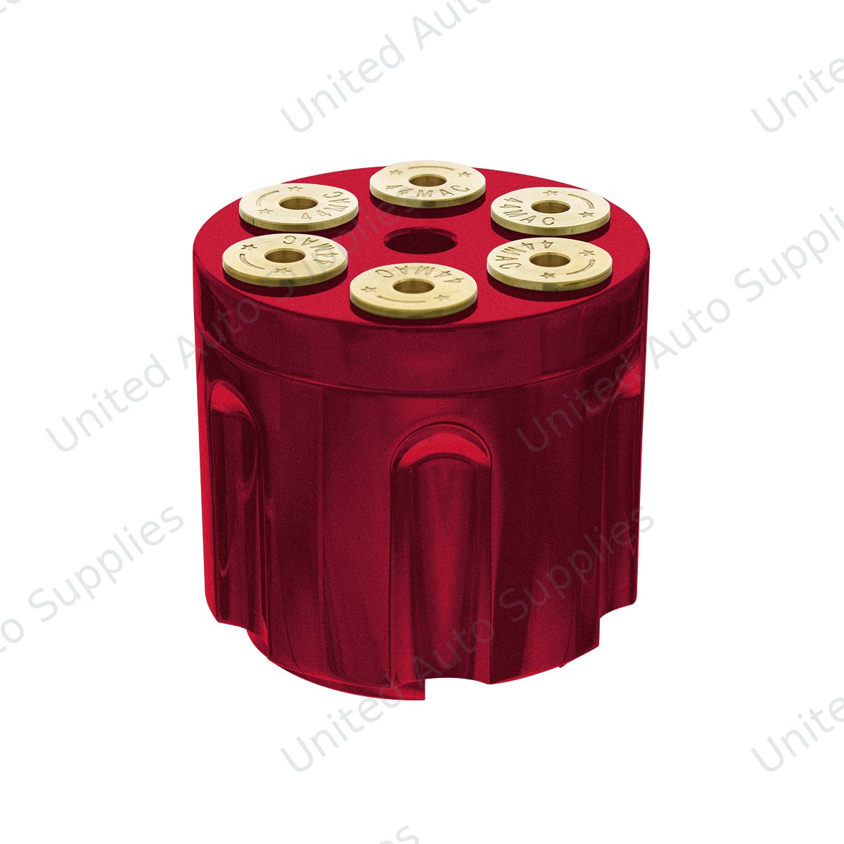 Gun Cylinder 13/15/18 Speed Gearshift Knob - Candy Red