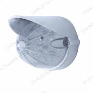 19 LED Watermelon Flush Mount Kit With Visor - Amber LED/Clear Lens