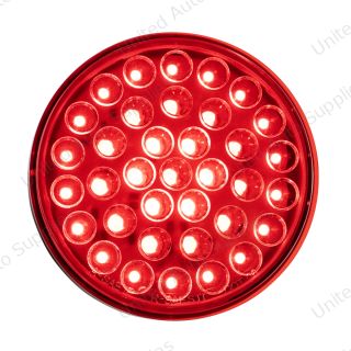 36 LED 4" Round Stop/Turn/Tail Light - Red/Red Lens