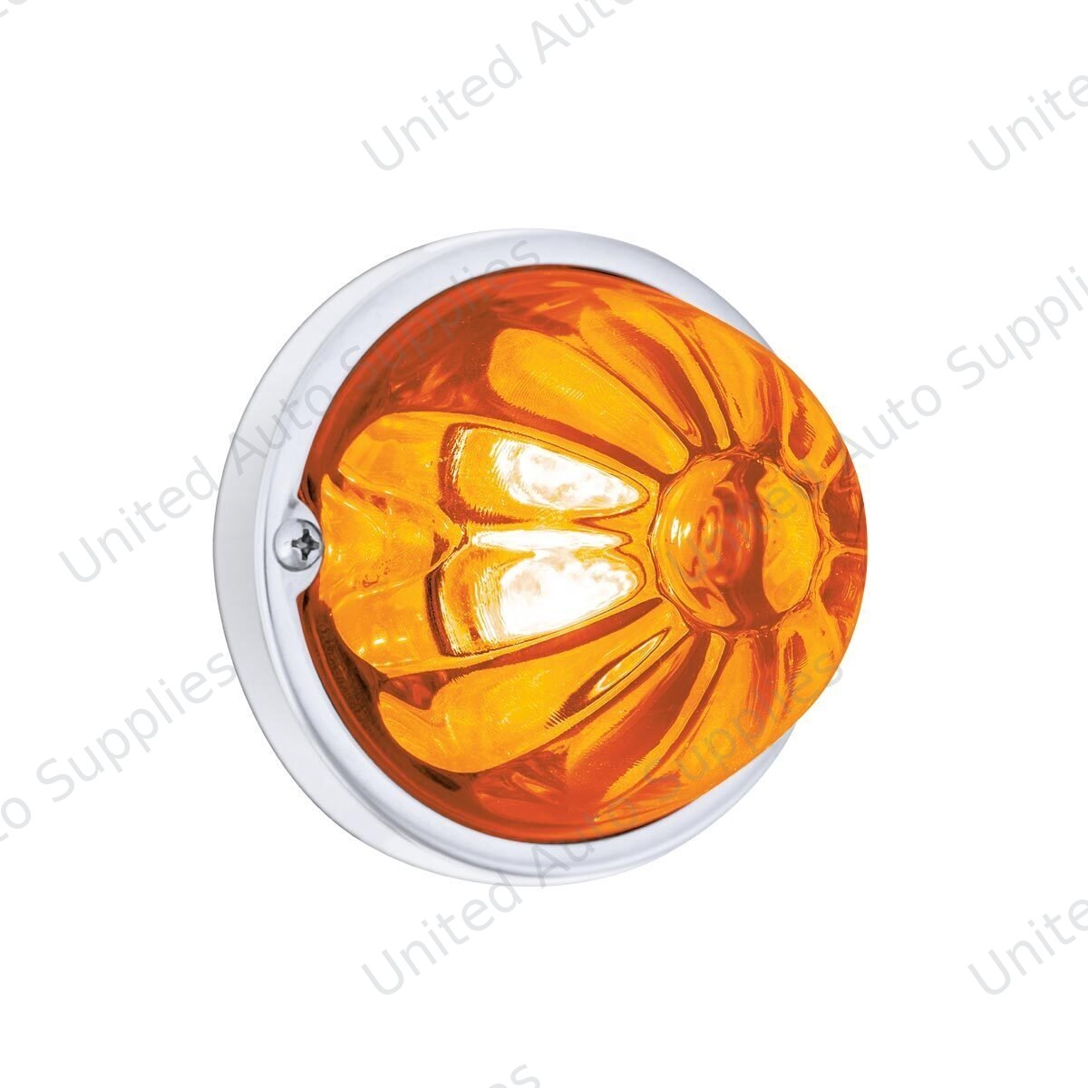 Glass Watermelon Light Kit With 4 LED Light-Amber LED/Amber Lens