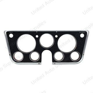 Dash Bezel For 1969-72 Chevy & GMC Truck With 7 Gauges - Black & Chrome