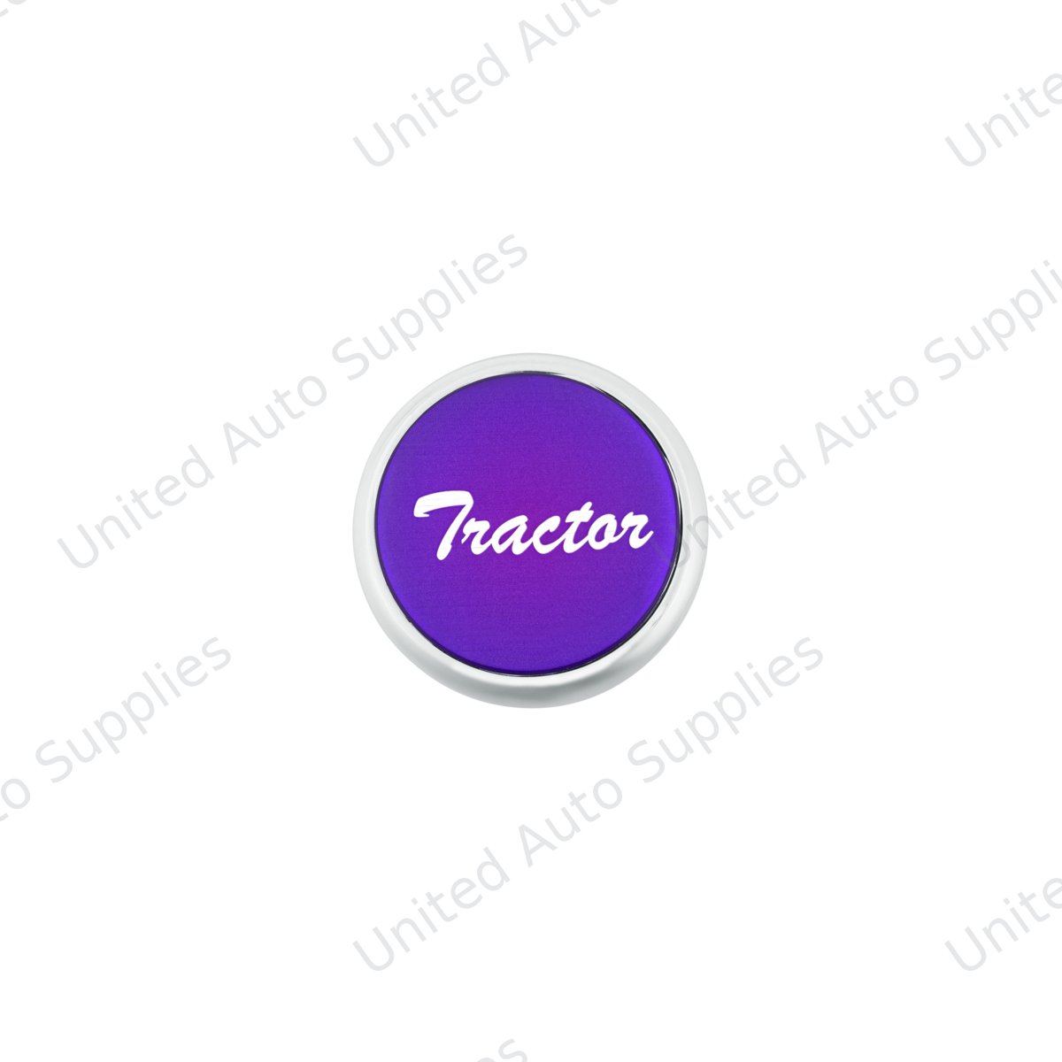 "Tractor" Deluxe Air Valve Knob - Purple Glossy Sticker