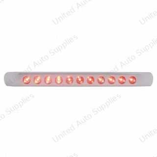 11 LED 17" Light Bar With Bezel (Stop, Turn & Tail) - Red LED/Red Lens